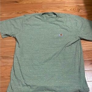 Carhartt Short Sleeve Loose Fit Pocket Tee Shirt. Mens Large / Light Green